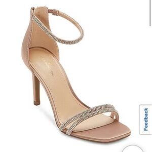 Worthington fiesta DK natural sandals stiletto pumps